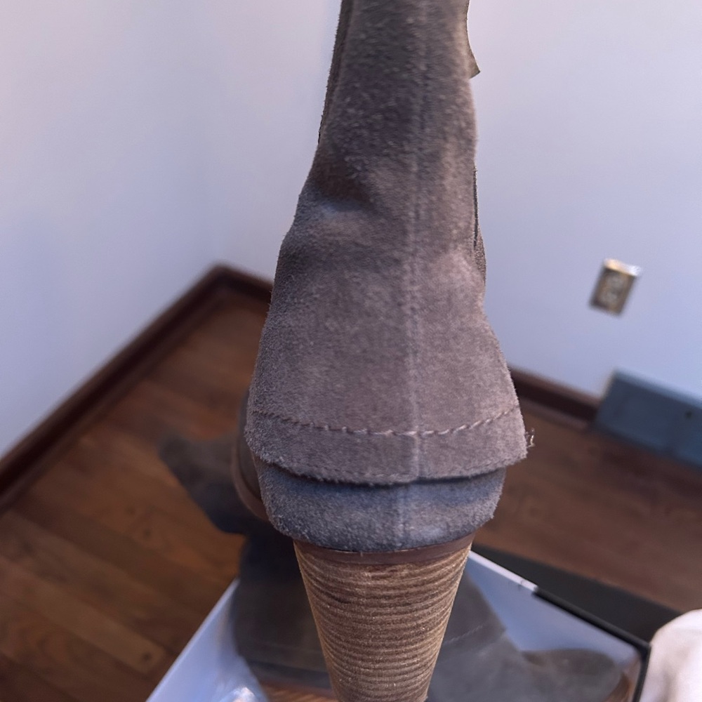 Kensie Taupe Suede Heeled Boots